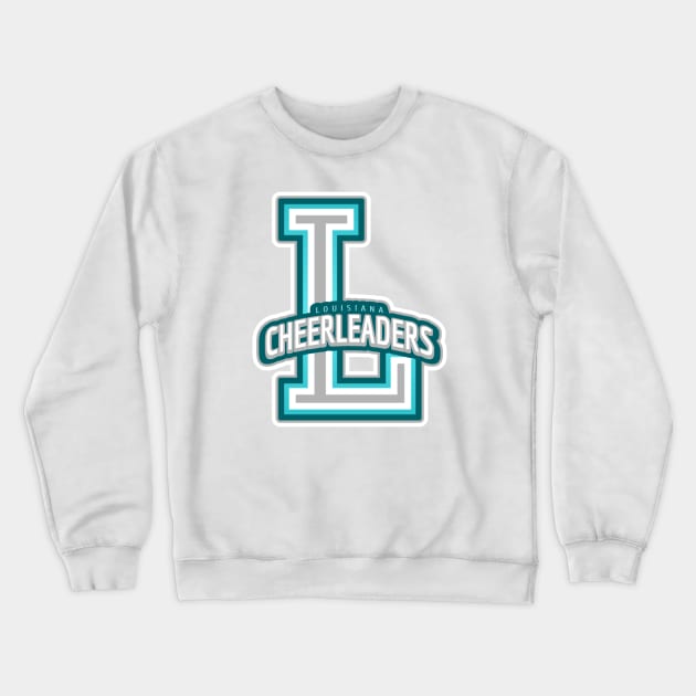 Louisiana Cheerleader Crewneck Sweatshirt by Tip Top Tee's